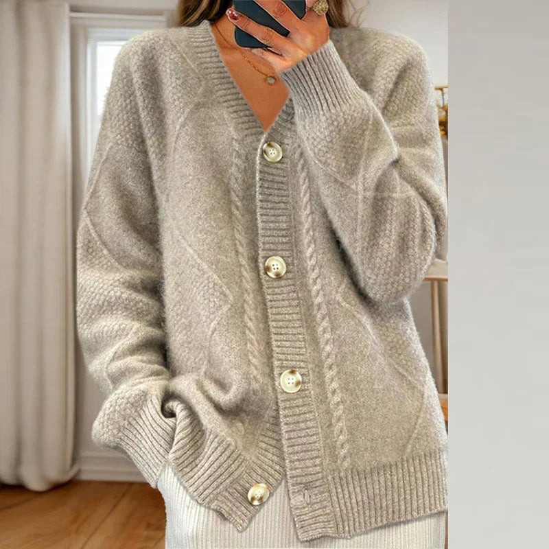 Joanna | Women's Button-Down V-Neck Cardigan