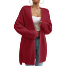Loose knit cardigan sweater for women casual fashion jacket
