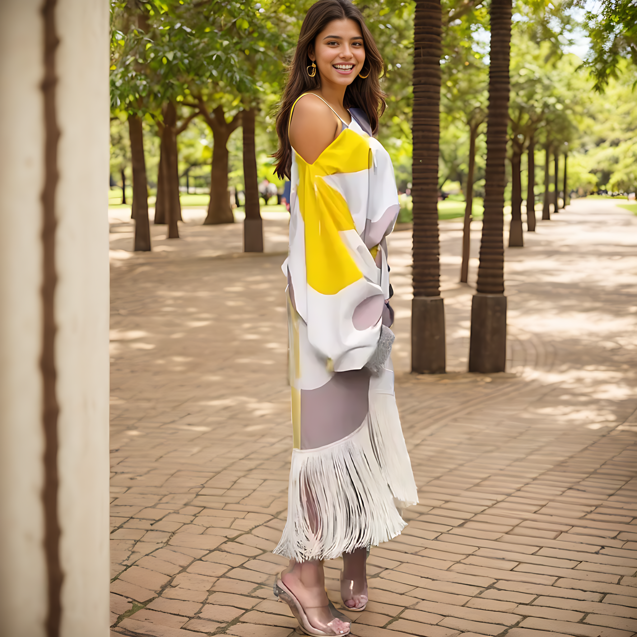 Maisie | Women's One-Shoulder Wrap Midi Dress