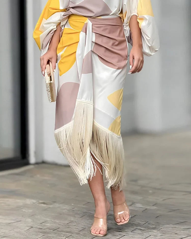Maisie | Women's One-Shoulder Wrap Midi Dress