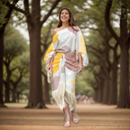 Maisie | Women's One-Shoulder Wrap Midi Dress