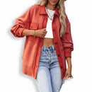  Medium long lapel style casual coat for women elegant fashion outerwear
