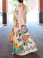 Noelle | Women's Long Sleeve Floral Maxi Dress