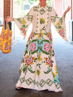 Noelle | Women's Long Sleeve Floral Maxi Dress