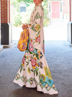 Noelle | Women's Long Sleeve Floral Maxi Dress