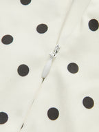 Polka Dot Lace-Up Back Dress detail