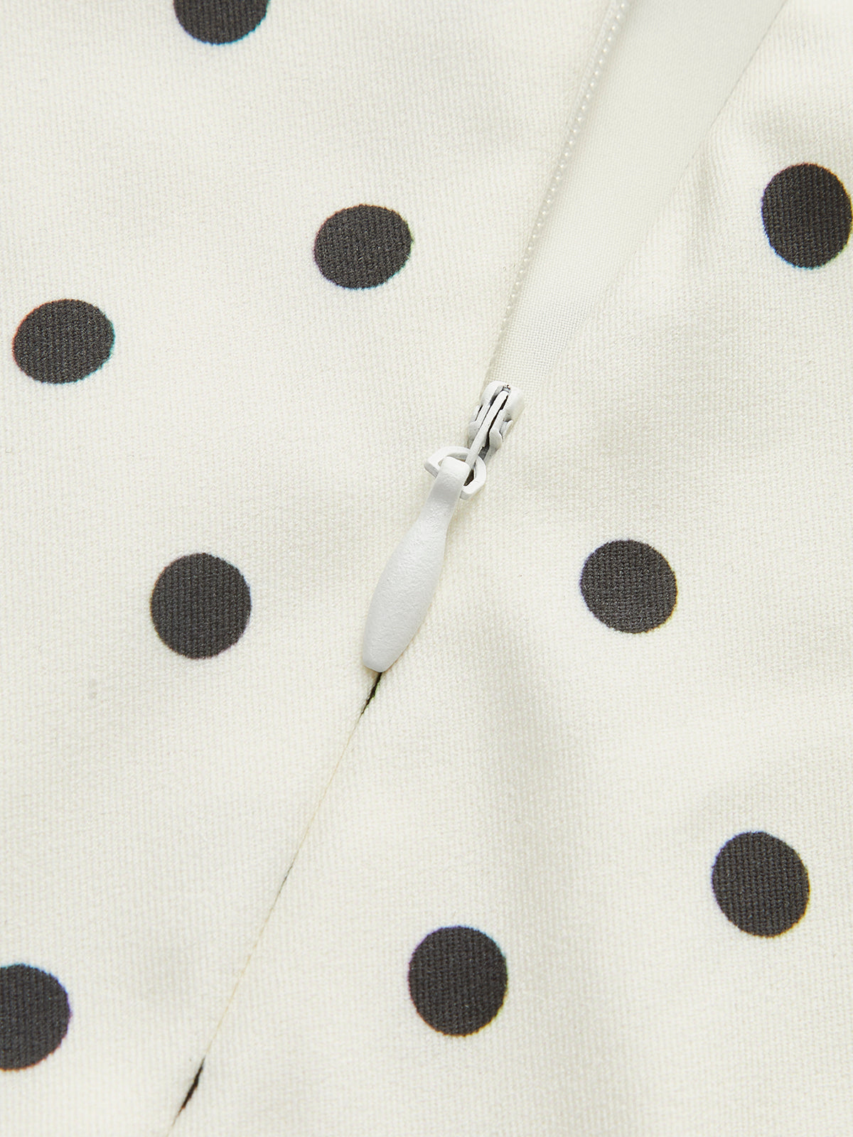 Polka Dot Lace-Up Back Dress detail
