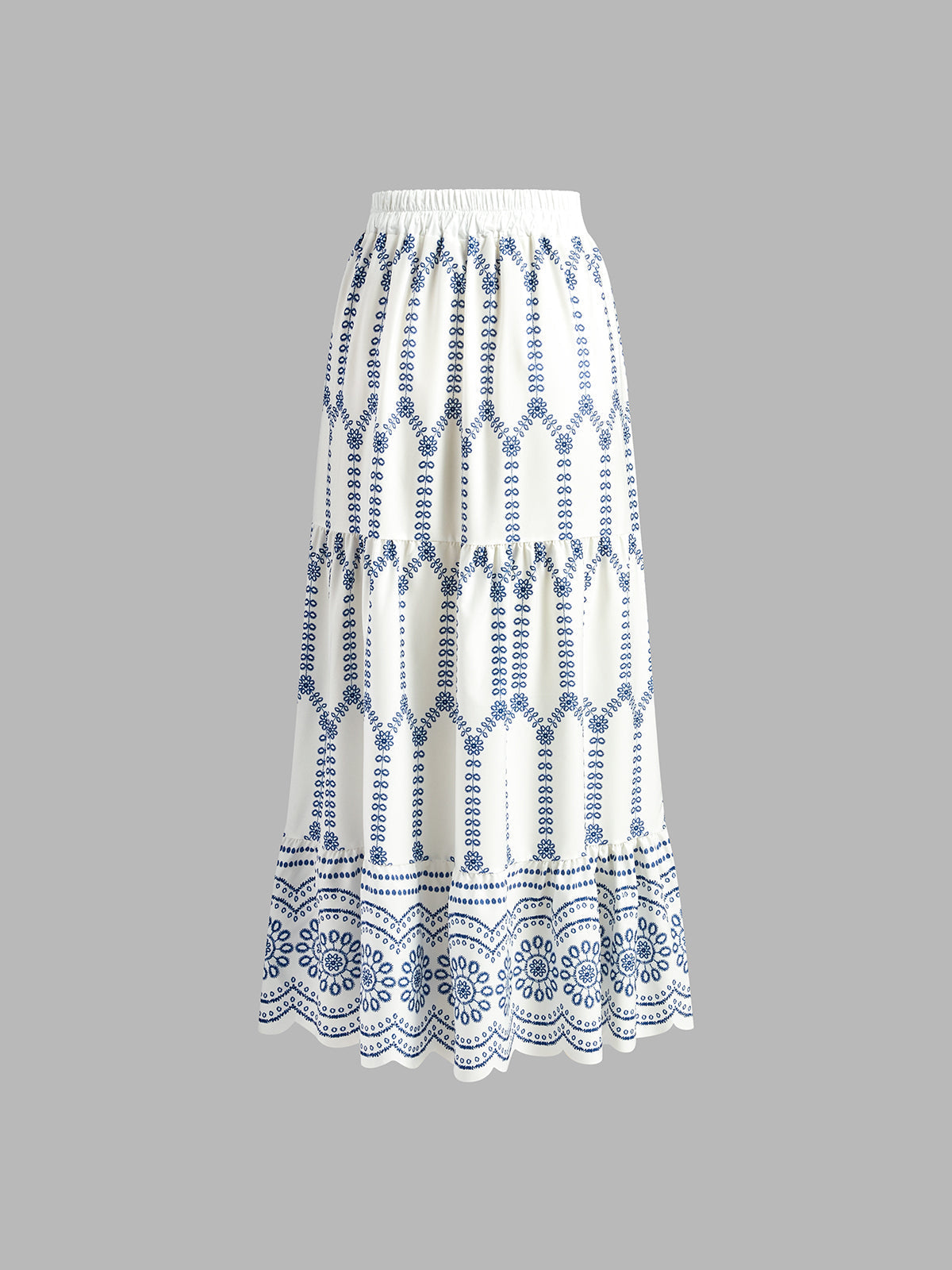 Printed sleeveless tie back skirt set