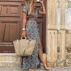 Marigold | Women's Boho Maxi Dress with Matching Belt