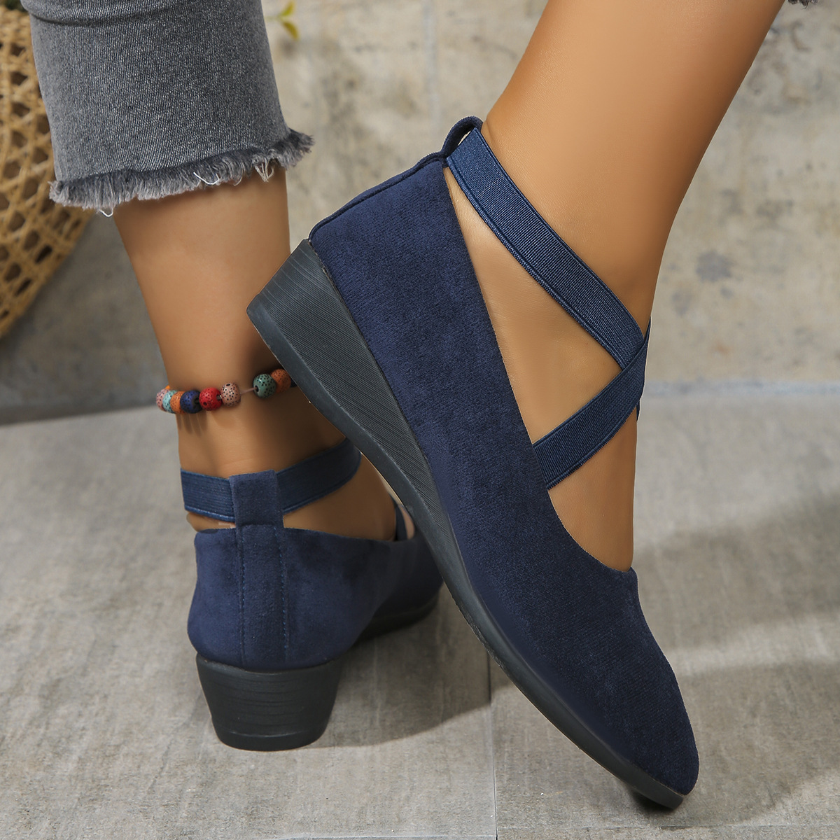 Samantha | Women's Wedge Heel Orthopedic Strap Shoes