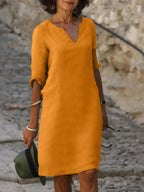 Delphine Dress Orange