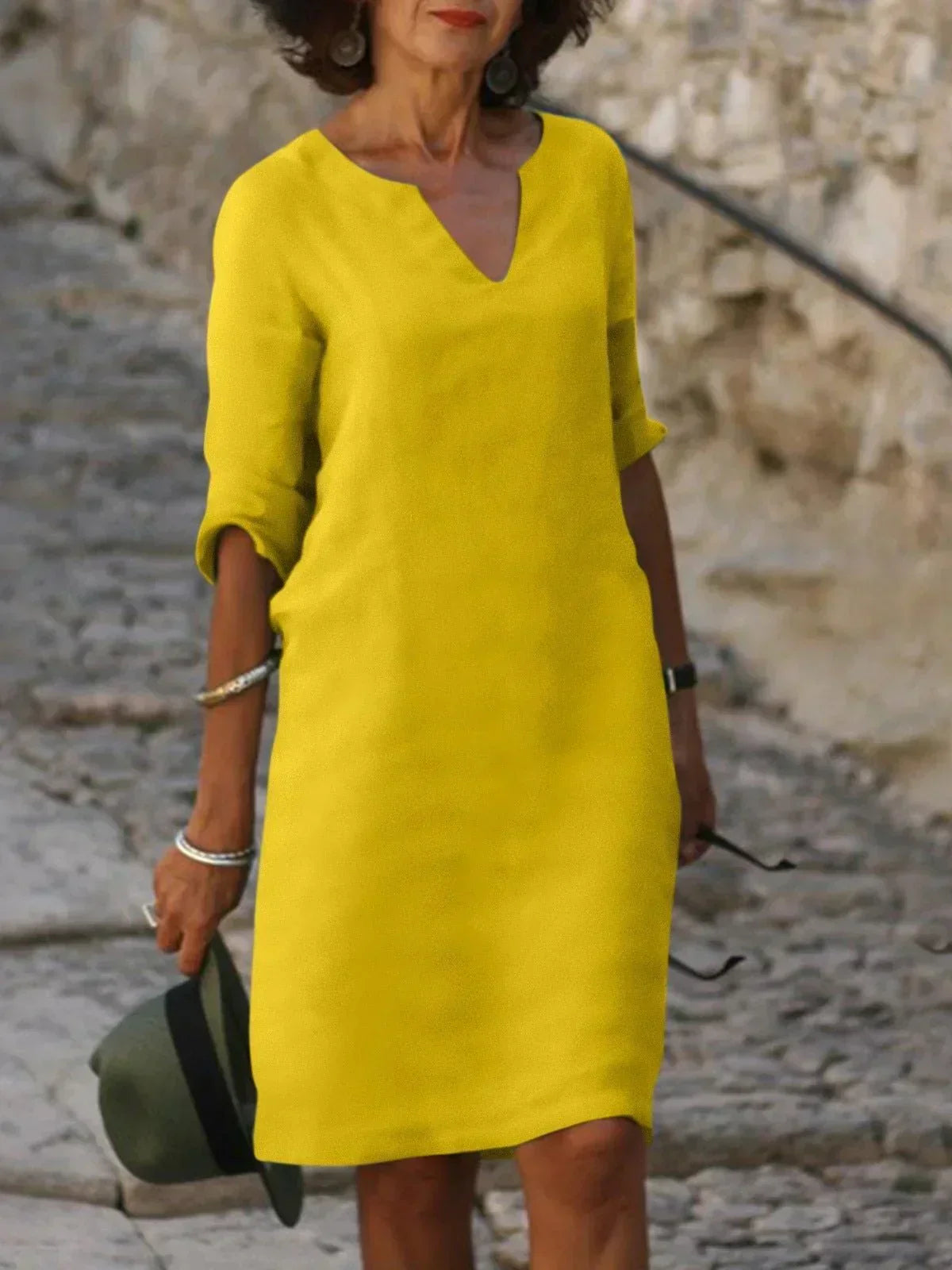 Delphine Dress Yellow