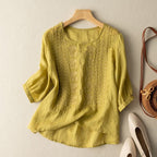 Delphine Blouse - Yellow/Lime