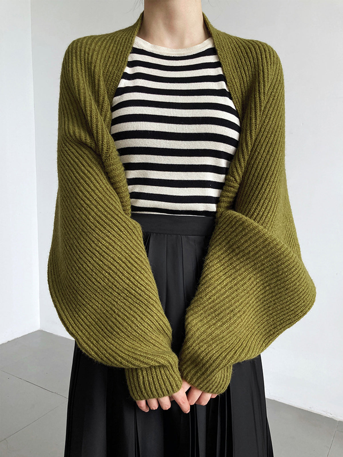 Elowen | Open-Front Shrug Sweater