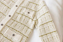 Women medium length knit cardigan casual loose fit sweater
