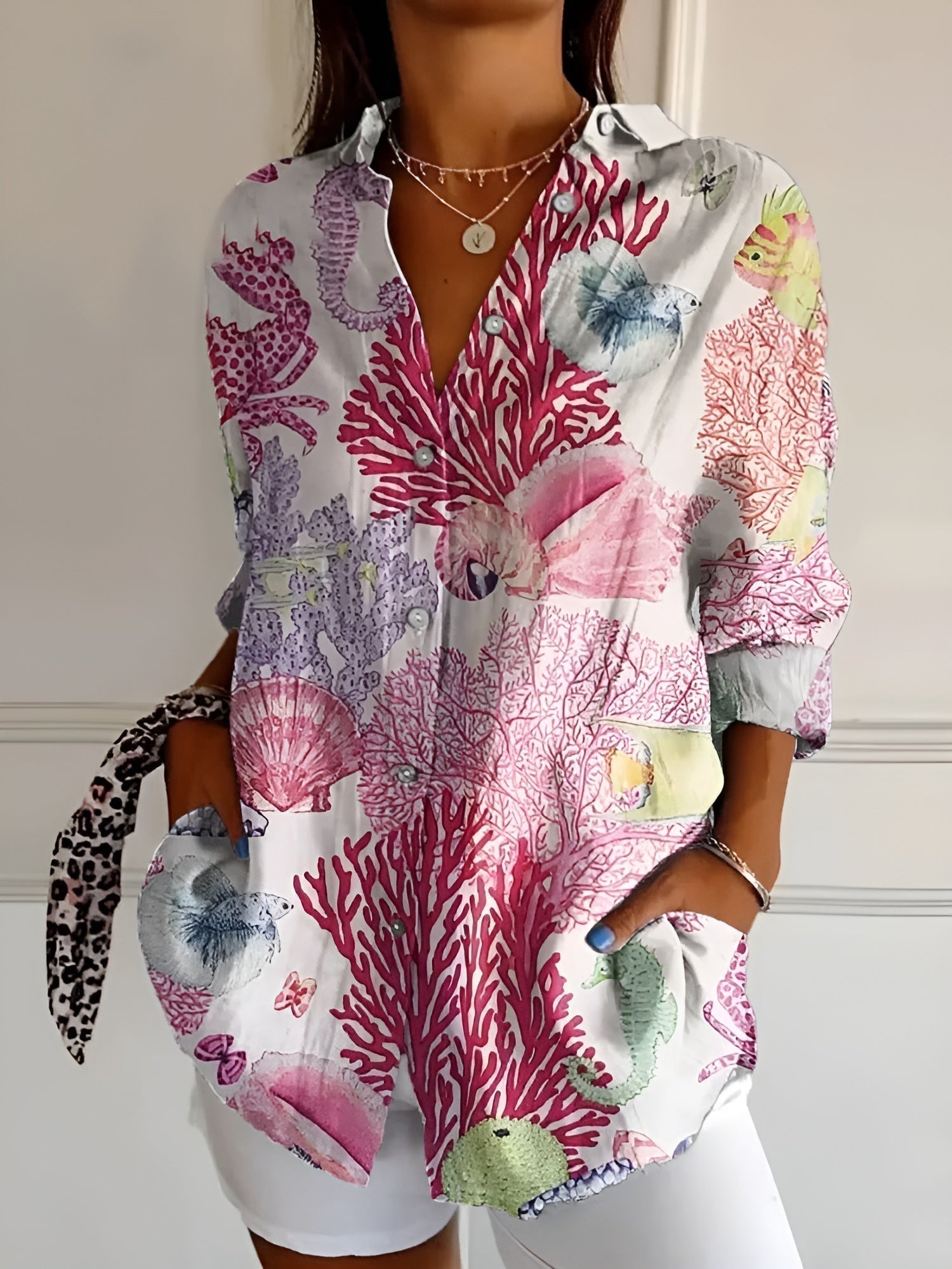 Women's Elegance Button-Up Shirt