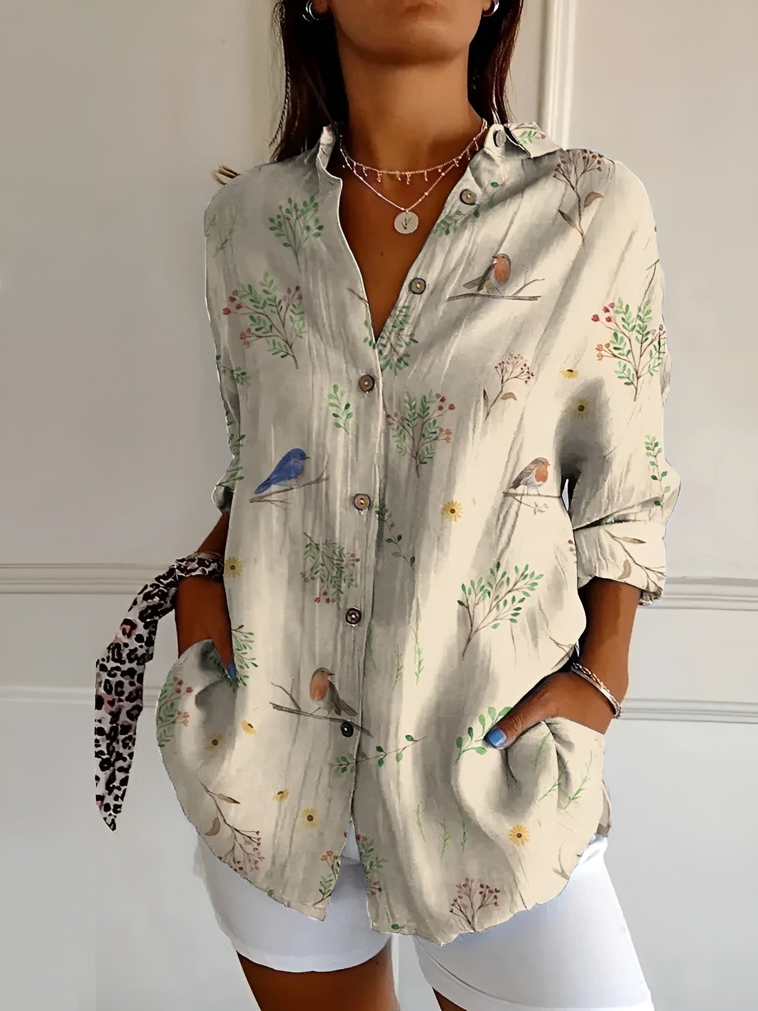 Women's Elegance Button-Up Shirt